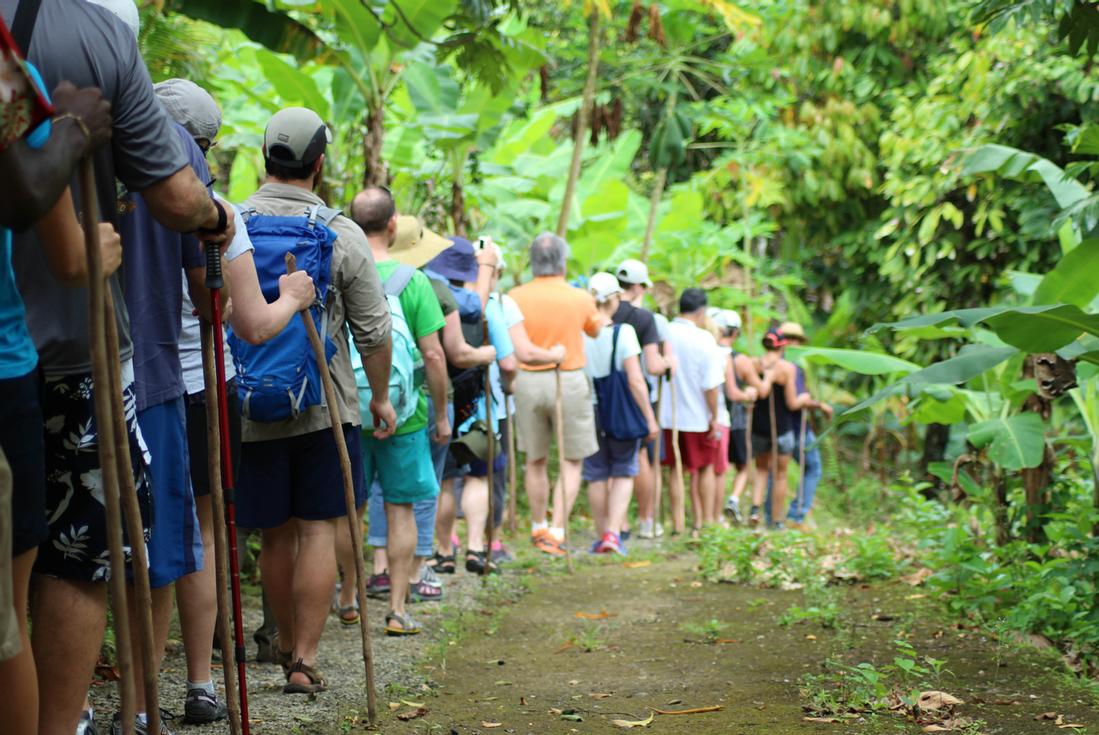 Parrot's Bath hiking in St.Lucia