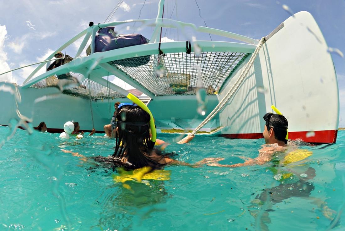 Anguilla and Prickly Pear Catamaran Sail catamaran st maarten