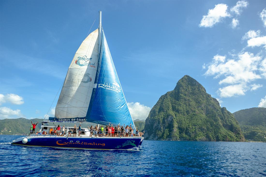 Explorer Catamaran St. Lucia Island Routes